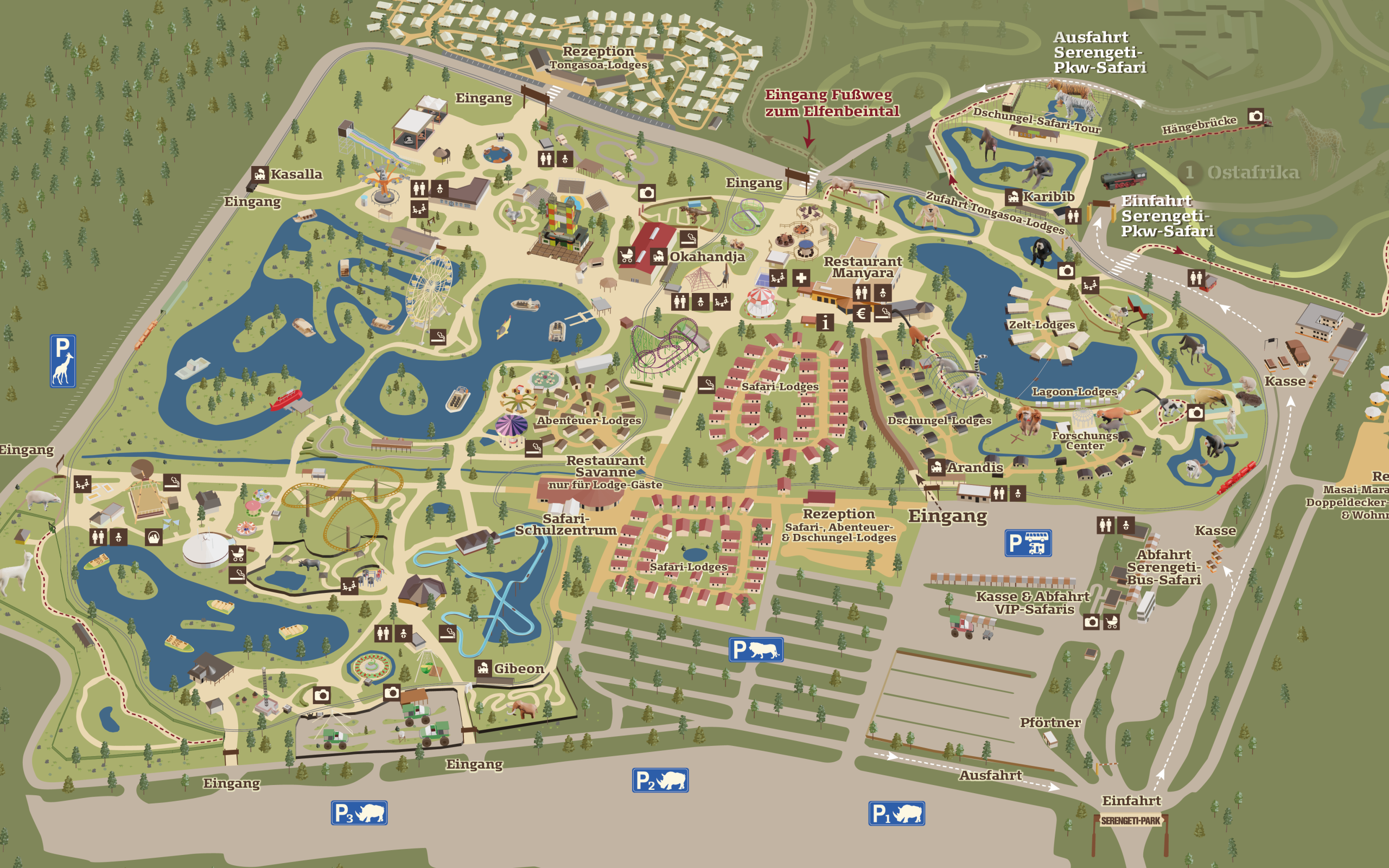 Parkplan Freizeitpark